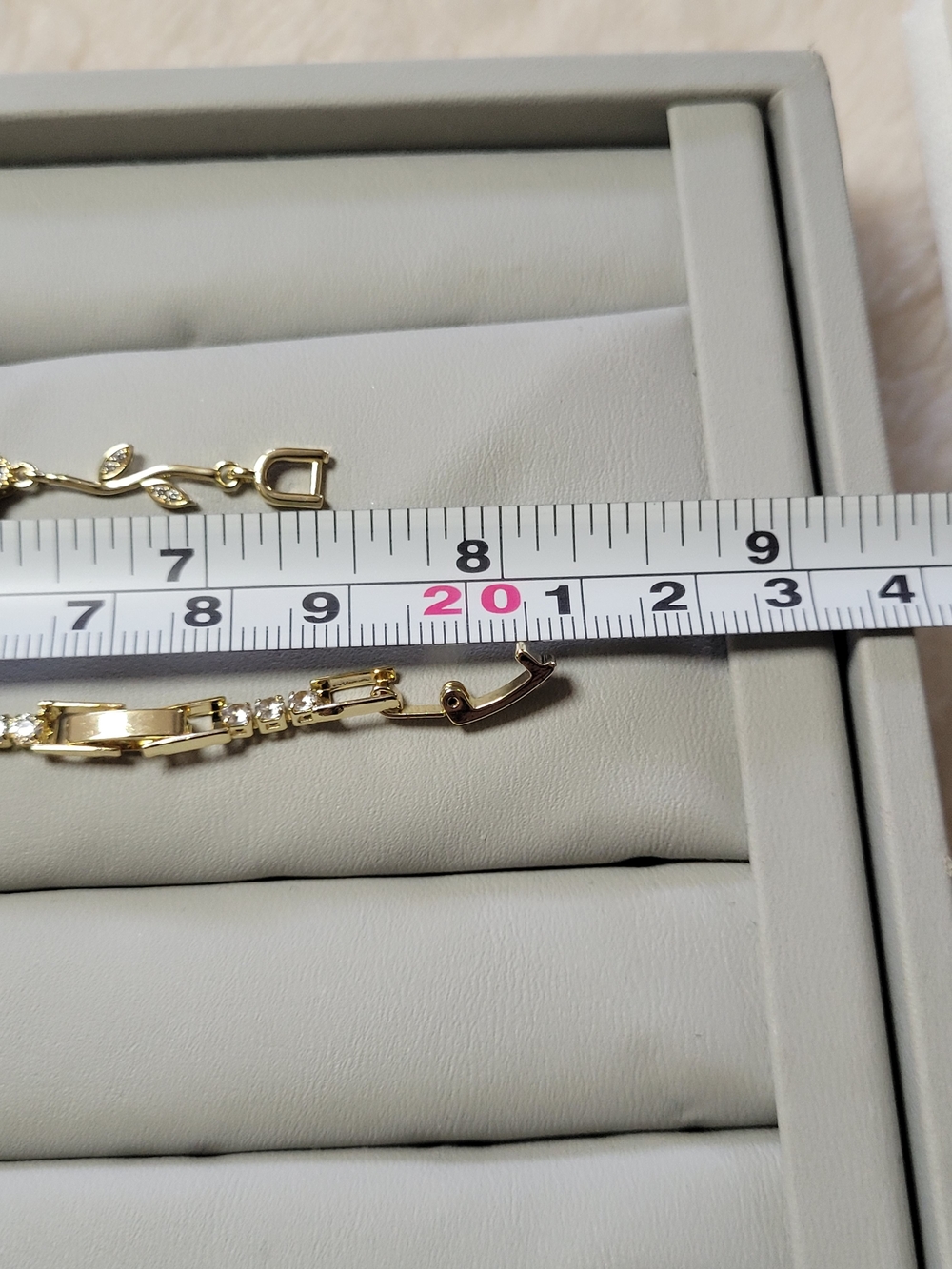 Gold-Tone Purple Flower Crystal Bracelet Set - Picture 5 of 5